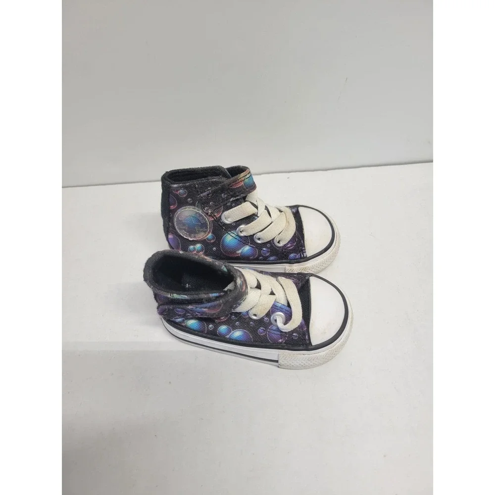 Converse Chuck Taylor All Star Infant Size 2 Bubble Print High‎ Top Sneakers